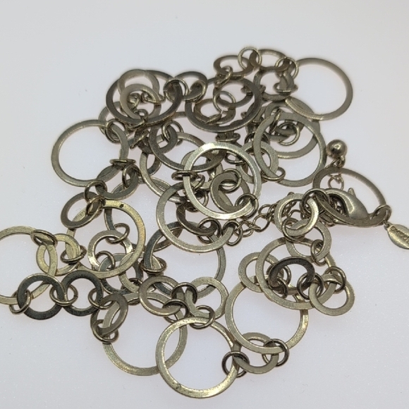 Chico's Gold Circle Link Necklace - Picture 2 of 5